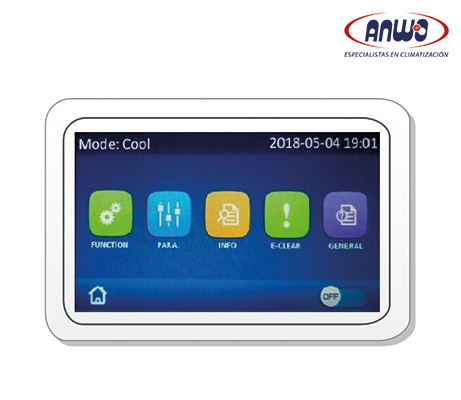 CONTROLADOR DIGITAL TACTIL CHILLER MODULAR INVERTER